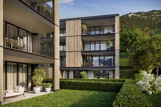 Moderne 3-Zimmer-Dachgeschosswohnung mit Terrasse in grüner Oase