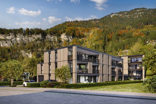 Moderne 3-Zimmer-Dachgeschosswohnung mit Terrasse in grüner Oase