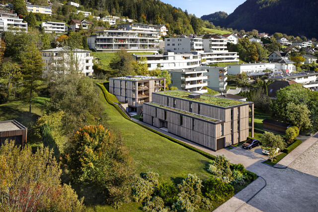 Moderne 3-Zimmer-Dachgeschosswohnung mit Terrasse in grüner Oase