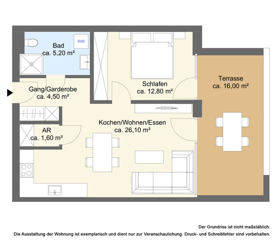 Tolle 2 Zimmer Neubauwohnung - Erstbezug 