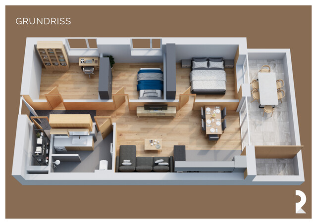 MODERNE 4-ZIMMER-WOHNUNG MIT TERRASSE UND TIEFGARAGENPLATZ