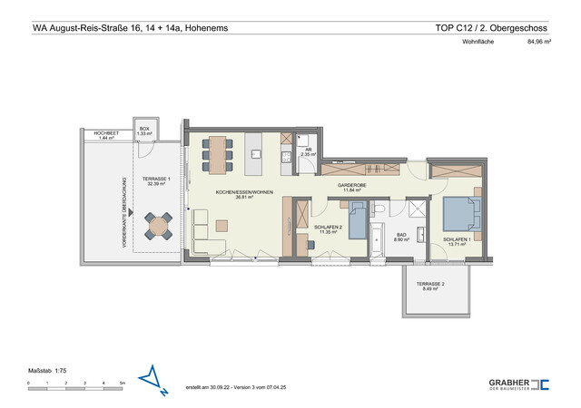 Neubau! 3-Zi-Wohnung in Hohenems zu vermieten! - C12