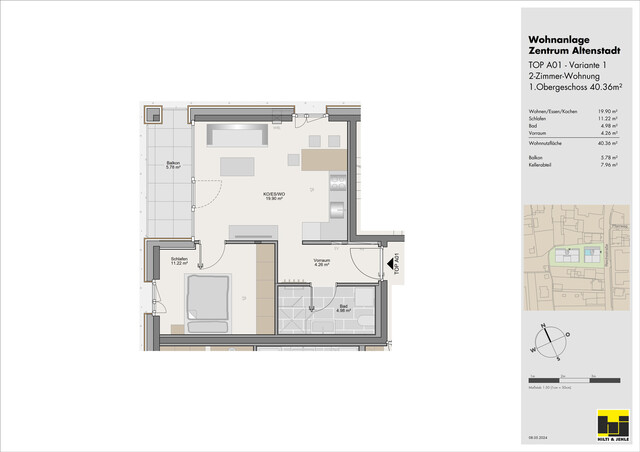 2-Zimmer-Terrassenwohnung