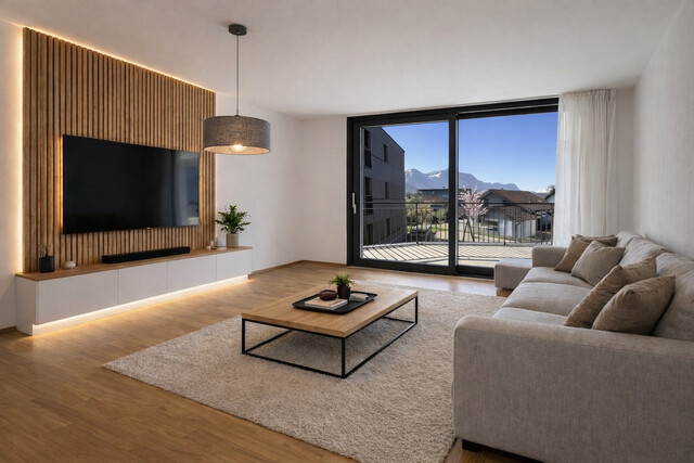 3 Zimmer-Wohnung  |  Balkon  |  Haselstauden  |  Karren-Blick  |  Toplage