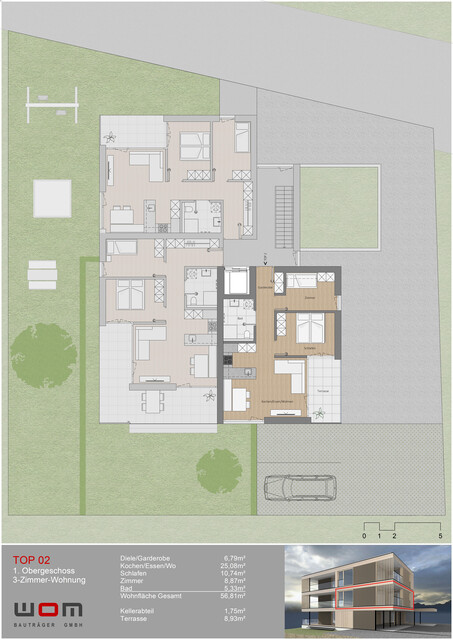 Wohnen am Bodensee - TOP 02 - 3 Zimmer Wohnung