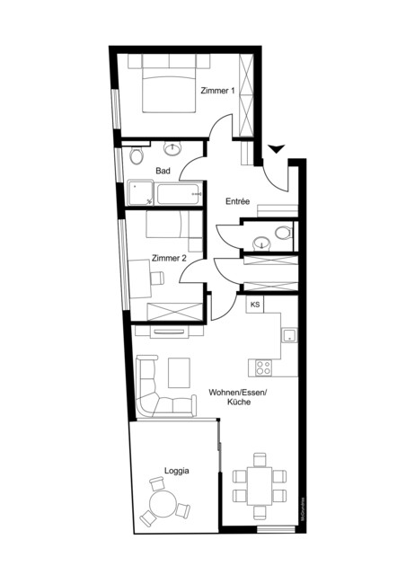 3-Zimmer Dachgeschosswohnung in Lochau – Modernes Design & hochwertige Ausstattung