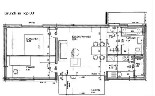 Gemütliche 3-Zimmer-Wohnung in sonniger und ruhiger Lage in Dornbirn-Hatlerdorf zu vermieten.
