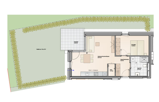 Baustart erfolgt | Wohnbauförderung | Garten | 2 Zimmer