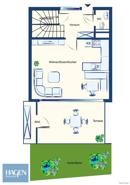 Charmante Maisonette mit Garten, Terrasse und Carport in Lustenau