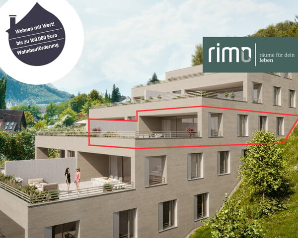 Wohnanlage "Hillside" - Traumhafte 3-Zimmerwohnung mit imposanter Terrasse - Top 17