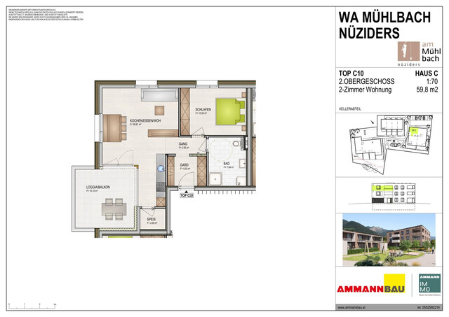 WA Mühlbach TOP C10 Dachgeschoßwohnung
