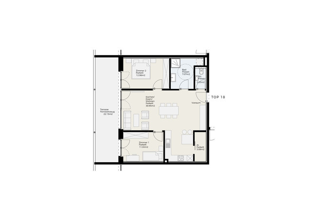 Mit 22 m² Sonnenterrasse!  |  Herrliche 3-Zimmer-Terrassen-Wohnung in Feldkirch-Altenstadt "Rebbündten 27 + 27a" - jetzt bezugsfertig - zu verkaufen!