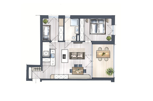 Tolle 3-Zimmer-Eck-Dachterrassen-Wohnung in Feldkirch-Altenstadt "REBBÜNDTEN 29" - jetzt bezugsfertig - zu verkaufen!