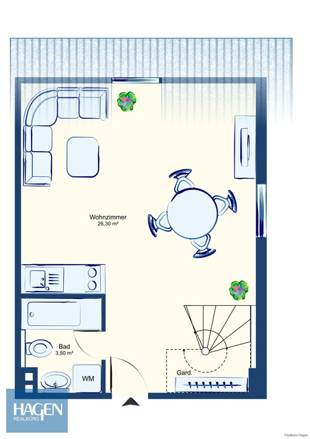 2 Zimmer Maisonettewohnung in Lustenau zu vermieten!