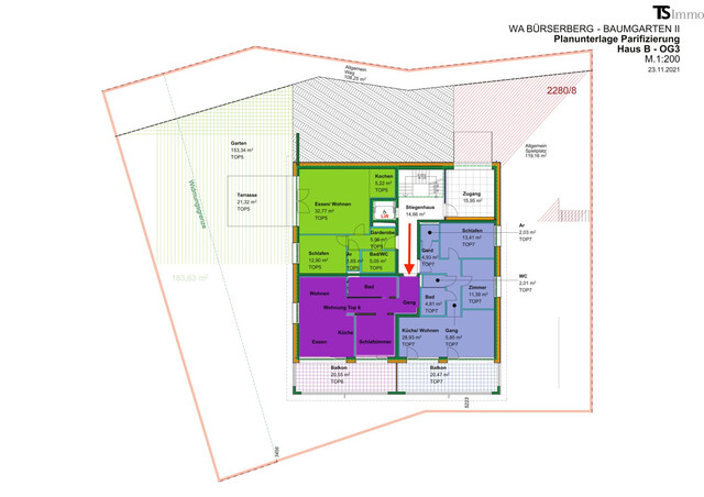 Bürserberg: neuwertige 2-Zimmer-Terrassen-Wohnung ca. 59 m² mit verglaster Panorama-Terrasse ca. 21 m² (Baujahr 2022)