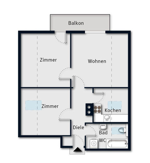 Zentrale Dachgeschosswohnung in Götzis zu mieten