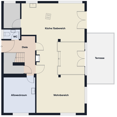 Stylishes Einfamilienhaus mit großem Garten in ruhiger Lage