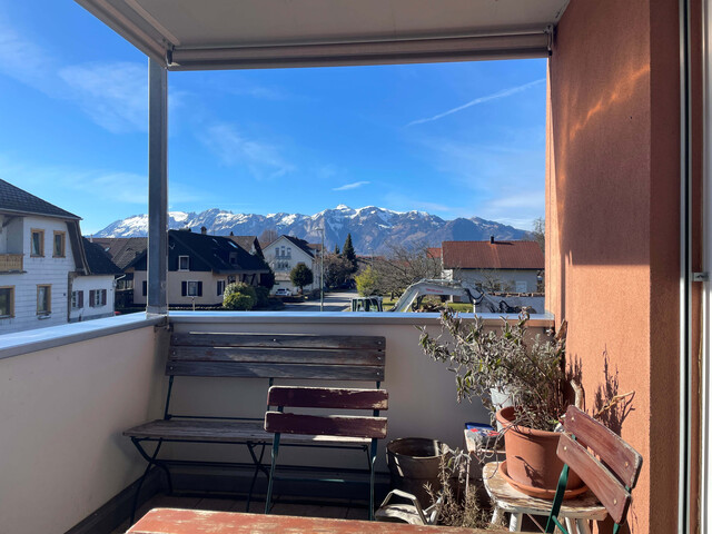 Sonnige 4 Zi Wohnung, Südwestbalkon, zentrale Lage in Rankweil