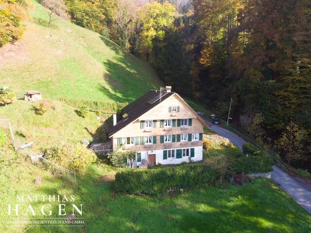 Seltenheit: Kleine Landwirtschaft mit Blick über Dornbirn