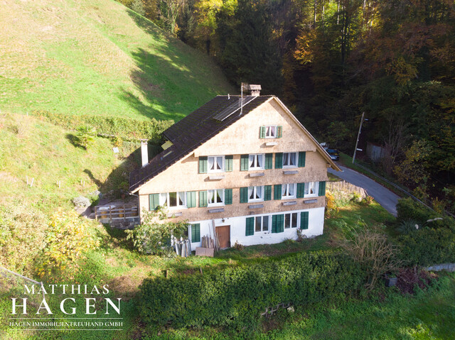 Seltenheit: Kleine Landwirtschaft mit Blick über Dornbirn