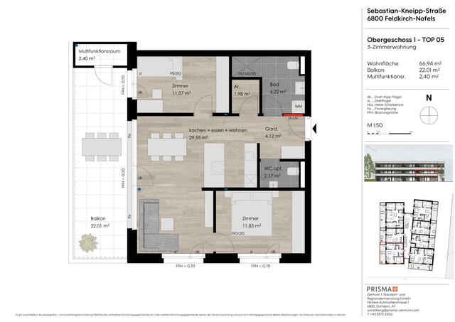Attraktive 3 Zimmer-Wohnung