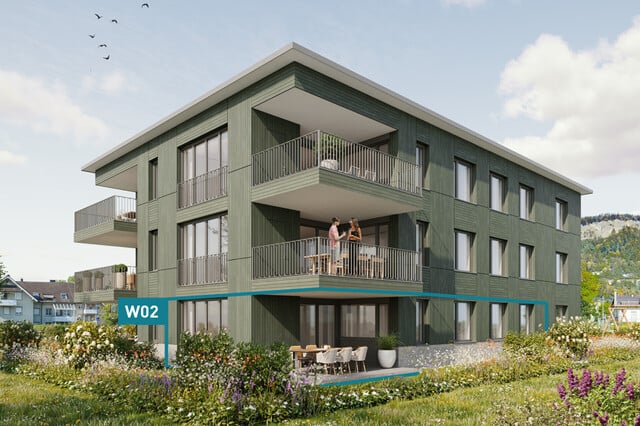 Ruhig wohnen, zentrumsnah leben. 3-Zimmer-Gartenwohnung W02