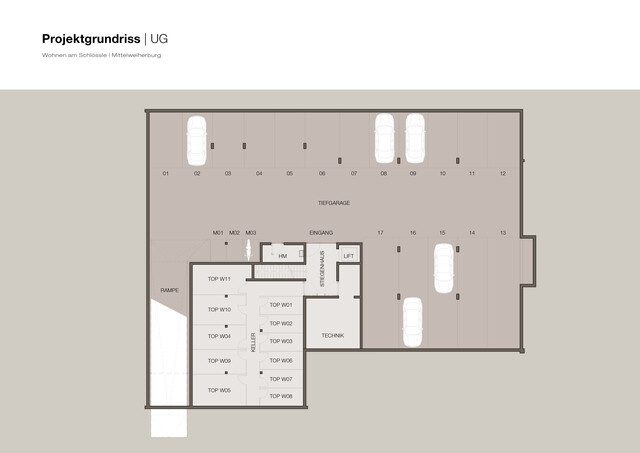 Großzügige 2-Zi-Terrassenwohnung - Wohnen am Schlössle  Top W07 inkl. TG-Platz