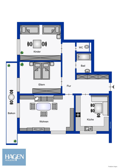 Zentrale Lage in Hohenems - Lässige 3 Zimmer Altbauwohnung mit großer Terrasse zu verkaufen!
