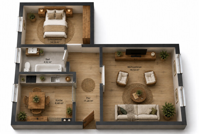 Lieblingsplatz in Bludenz – sanierte 2 Zimmer Wohnung mit viel Charakter