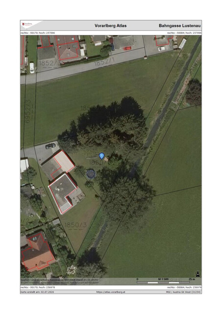 Traumhafter Bauplatz mit Bachidylle und Ried-Nähe in Lustenau