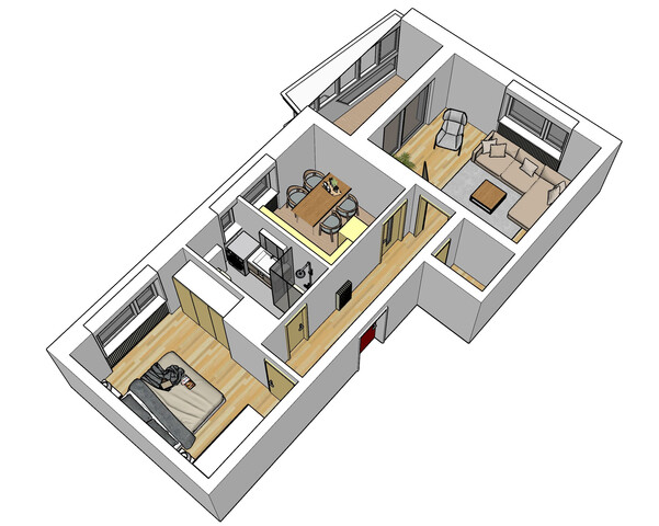 2-Zimmer-Wohnung in ruhiger Lage von Bludenz. Ideal für Anleger. Mit Umbaupotential zur 3-Zi-Whg! Ohne Vermittlungsprovision! 