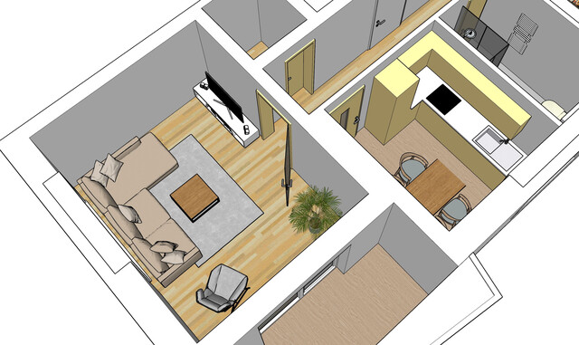 2-Zimmer-Wohnung in ruhiger Lage von Bludenz. Ideal für Anleger. Mit Umbaupotential zur 3-Zi-Whg! Ohne Vermittlungsprovision! 