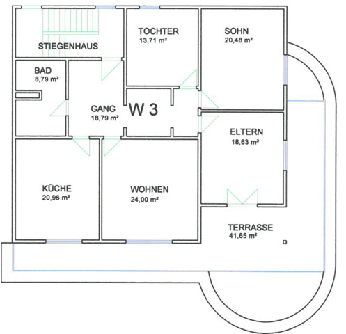 Geräumige 4-Zimmer-Wohnung mit großer Terrasse