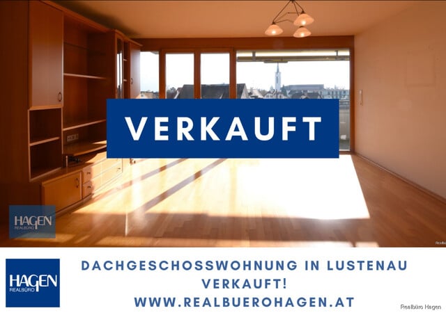 Top gepflegte 2-Zimmer-Dachgeschosswohnung mit Panoramaausblick in Lustenau