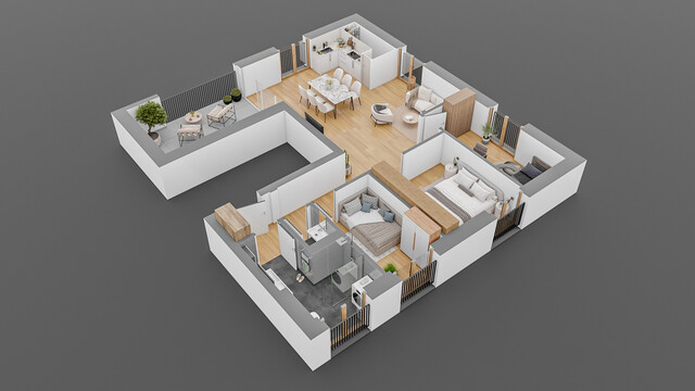 Dornbirn Oberdorf - 43 m² reiner Wohn- und Essbereich plus Terrasse mit Abendsonne