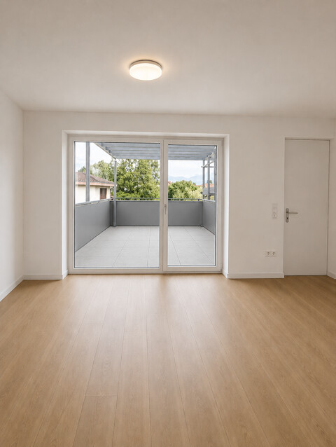 Erstbezug nach umfassender Sanierung – hochwertige 2-Zimmer-Wohnung mit großem Balkon in Lustenau