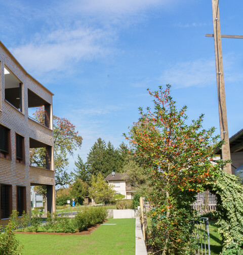 Neuwertige, hochklassige Gartenwohnung im Zentrum von Rankweil in ruhiger Wohnanlage