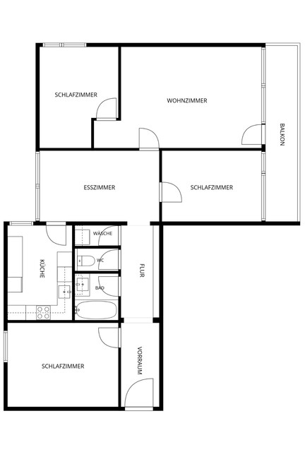 Großzügige 5-Zimmer-Wohnung mit Balkon in begehrter Lage