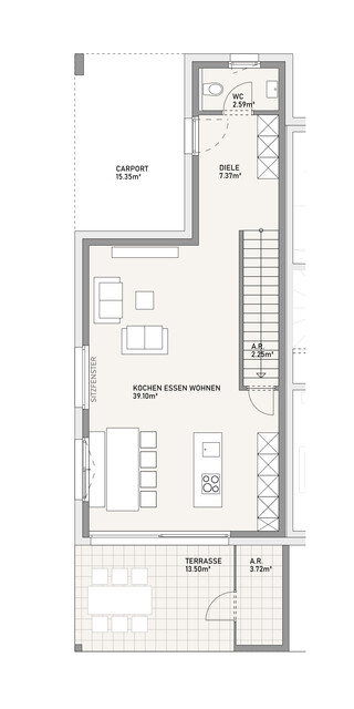 NEUBAU Doppelhaushälfte mit Garten, Terrasse & Carport in Toplage in Dornbirn