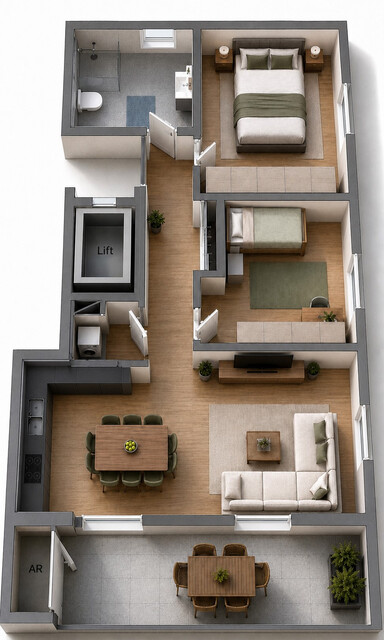 3-Zimmerwohnung mit Lift und Carport (Top 3)