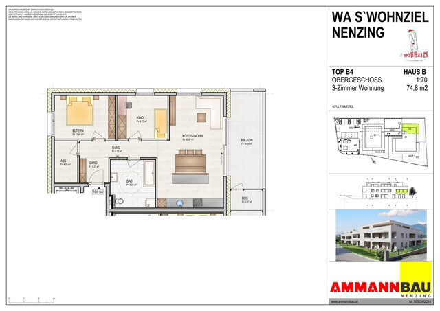 WA s`Wohnziel TOP B4 Wohnung mit Balkon