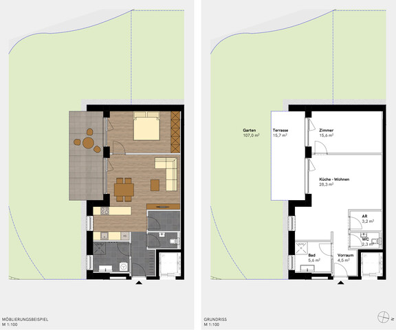 2-Zimmer Gartenwohnung in Tschagguns