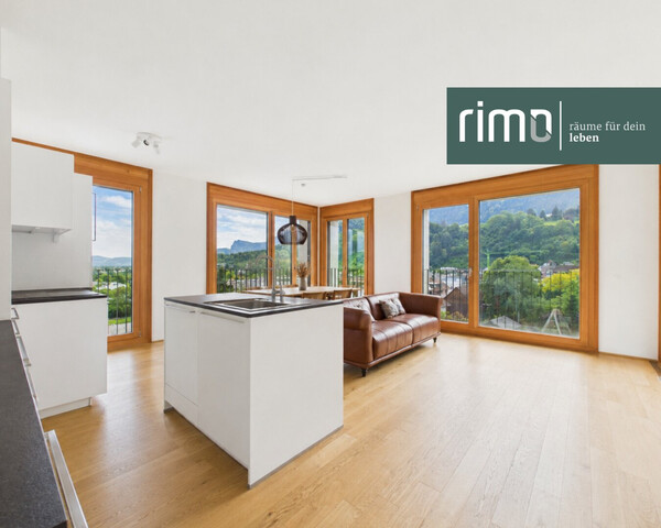 Ganz oben wohnen – 4-Zimmerwohnung mit Bergblick am Garnmarkt