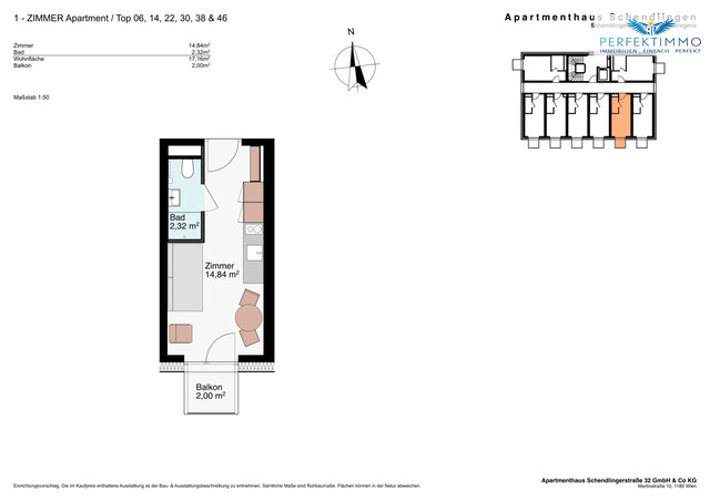 Neubauprojekt in Bestlage von Bregenz - Apartment Top 30 für Personal & Kurzzeitwohnen