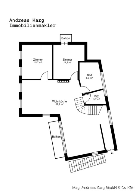 Modernes Wohnen am Park – 4-Zimmer-Maisonette mit Sonnenterrasse und Carport