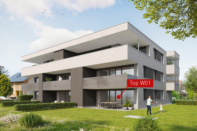 3-Zimmer-Wohnung (W01) Feldkirch-Waldgasse