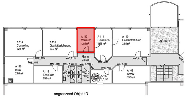 Mäder - Bürofläche mit ca. 13 m²   