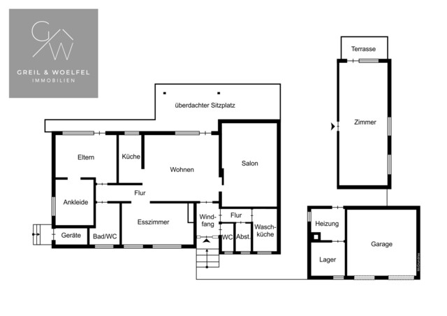 Bungalow mit besonderer Atmosphäre in ruhiger Lage zu verkaufen