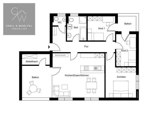 Zeitlose Eleganz: Wohnung im skandinavischen Design in Dornbirn-Hatlerdorf zu verkaufen