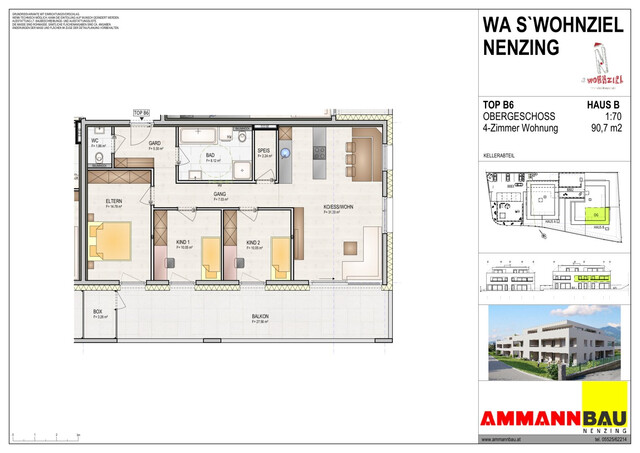 WA s`Wohnziel TOP B6 Wohnung mit Balkon